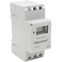 Los mejores  - Heschen- interruptor de relé de temporizador semanal de alimentación- Digital- LCD- THC15A- CA 220 a 240 V- 16 A SPST…